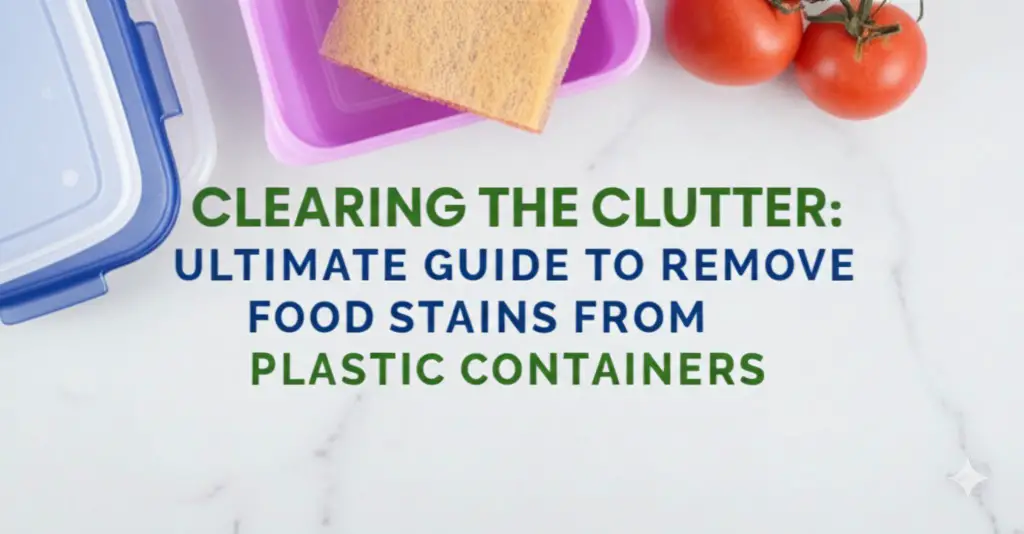 Ultimate Guide to Remove Food Stains from Plastic Containers