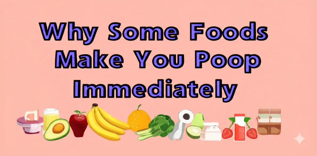Why Some Foods Make You Poop Immediately